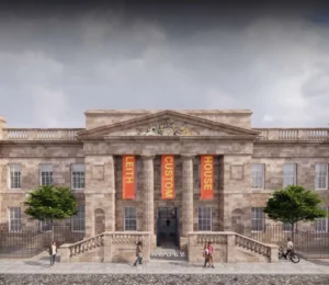 Leith Custom House Commerical Street Entrance © Scottish Historic Buildings Trust Richard Murphy Architects web 1155x1000 1 300x260