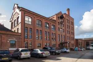 a traditional Manchester business centre exterior shot
