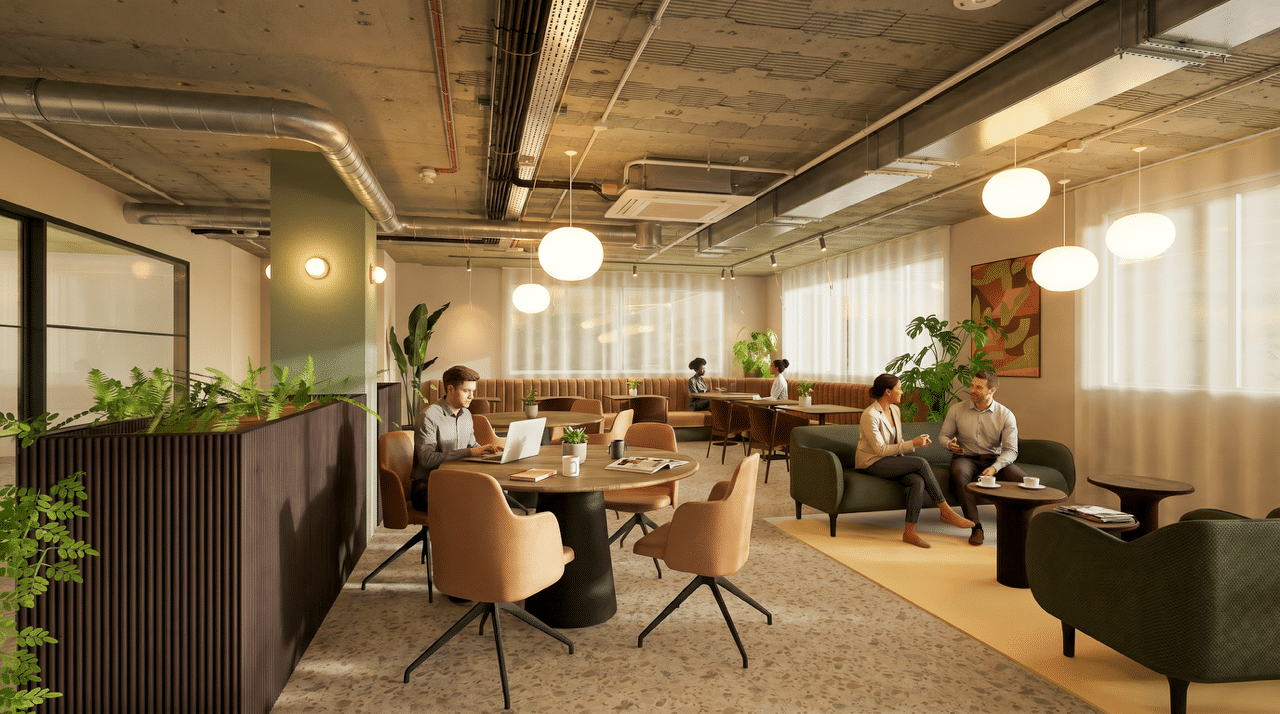 Interior of tunbridge wells coworking space for rent